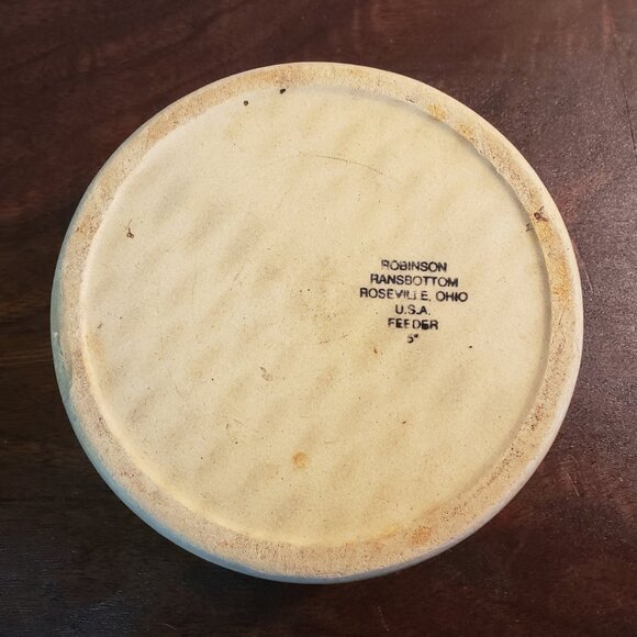 Vintage Robinson Ransbottom Roseville Kitty Bowl - Picture 5 of 8